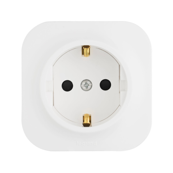 Купить Legrand Quteo Белый Розетка с/з с шт 782220