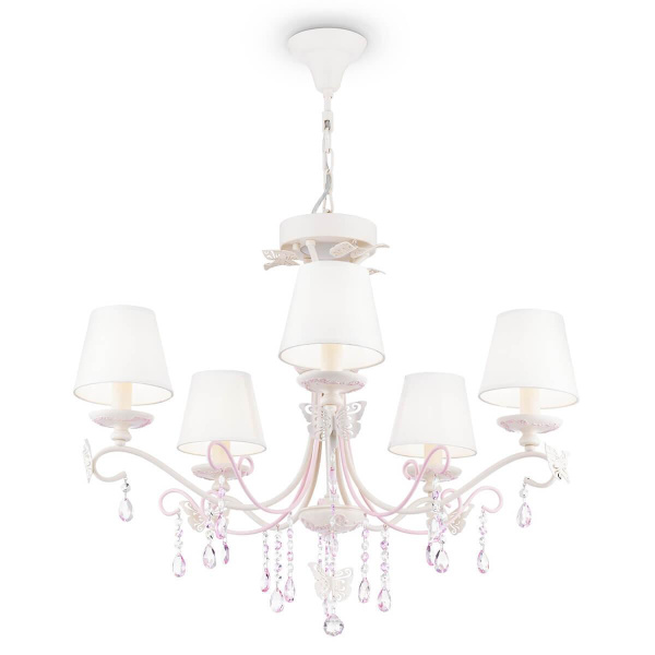 Maytoni Elegant Fiona Белый Люстра 5xE14 40W ARM032-05-PK Maytoni Elegant Fiona Белый Люстра 5xE14 40W ARM032-05-PK
