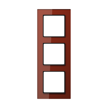 JUNG A creation Стекло Красный Оксид Рамка 3-ая AC583GLRT