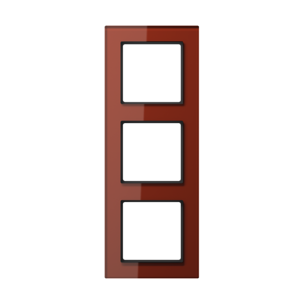 JUNG A creation Стекло Красный Оксид Рамка 3-ая AC583GLRT