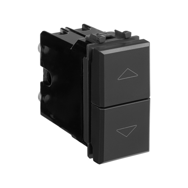 Купить DKC Механизм управления рольставней модульный, "Avanti", "Черный матовый", 1 модуль