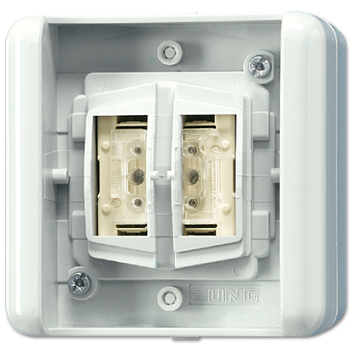 JUNG KNX Клавиша двухкнопочная с BCU, положение Выключатель 8472.01LEDW