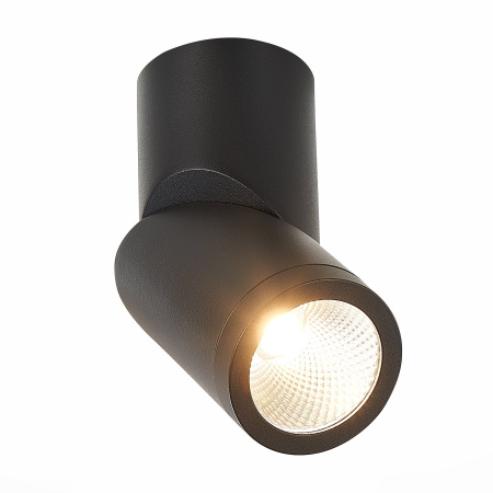 ST LUCE  ST650.432.10 Светильник потолочный Черный LED 1*10W 3000K 800Lm Ra>90 38о IP44 D60xH175 165-265V