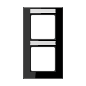 JUNG Рамка 2-кратная, чёрный AC582BFNASW