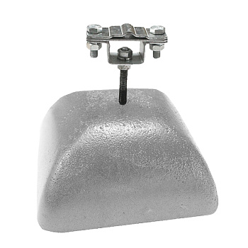 EZETEK Держатель полоса/пруток для плоской кровли, оцинк. с бетоном 3.5 кг 71975