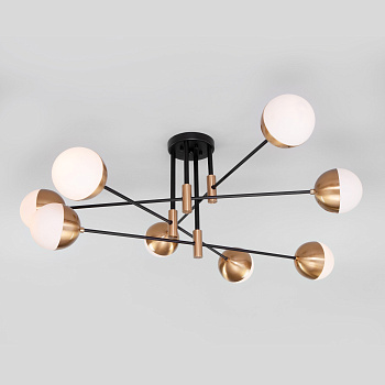 Eurosvet Потолочная люстра в стиле лофт 70129/8 латунь a057080 Eurosvet Потолочная люстра в стиле лофт 70129/8 латунь a057080