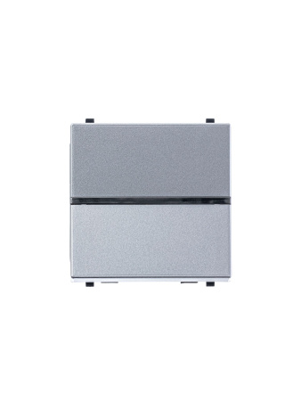 Купить ABB NIE Zenit Серебро Переключатель 1-клавишный 2 мод 2CLA220200N1301