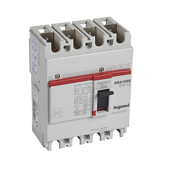 Legrand DRX125 термомагнитный 25A 4П 10KA 027012