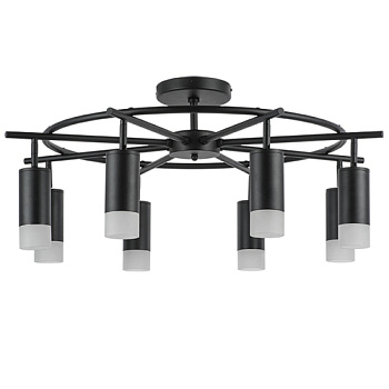 Lightstar LR7183781 Люстра RULLO 8х50W GU10 ЧЕРНЫЙ (571718+214437-8+202431-8), шт