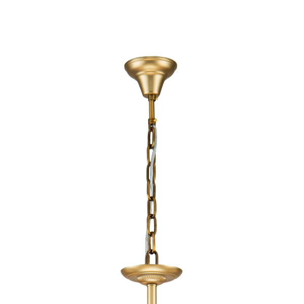 Купить Favourite 2621-8P подвесная люстра Каркас цвета латунь, плафоны из белого матового стекла