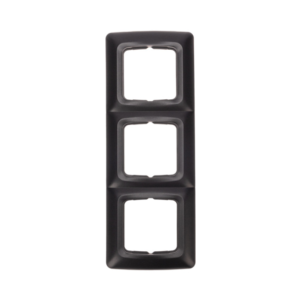 DEA Рамка 3-я горизонтальная Черный Металлик KRANZ KR-78-0347