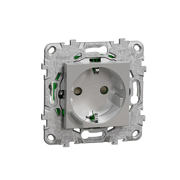 SE WISER UNICA NEW РОЗЕТКА одиночная встраиваемая 16А, ZigBee 3.0, Антрацит NU555730