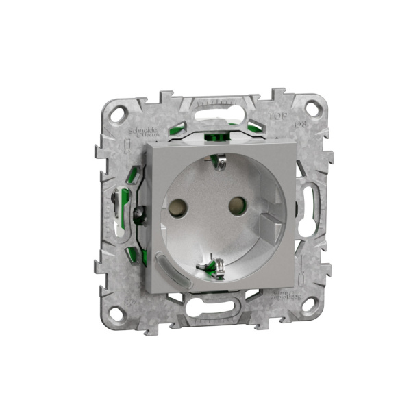 SE WISER UNICA NEW РОЗЕТКА одиночная встраиваемая 16А, ZigBee 3.0, Антрацит NU555730