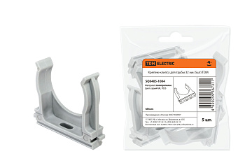 TDM Крепеж-клипса для трубы 32 мм (5шт) SQ0405-1004