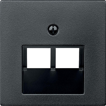 SE Merten SM Антрацит Накладка розетки ТЛФ/комп 2-ой наклонной MTN298014