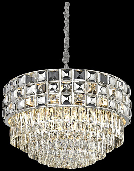 Wertmark WE133.16.103 Люстра подвесная Хром/Прозрачный E14 16*40W