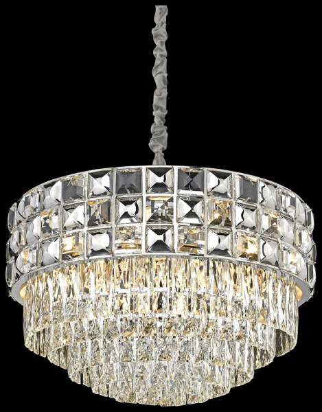 Wertmark WE133.16.103 Люстра подвесная Хром/Прозрачный E14 16*40W