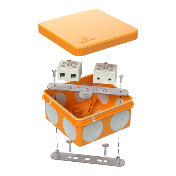 Промрукав Коробка огнестойкая для о/п двухкомпонентная 60-0210-FR10.0-4 Е15-Е120 80х80х40