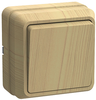 IEK OKTAVA ВС20-1-0-ОС Выключатель 1кл 10А откр.уст. (сосна)