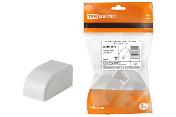 TDM Заглушка кабельной трассы КМЗ 100x60 (2 шт./комп.) SQ0411-0088