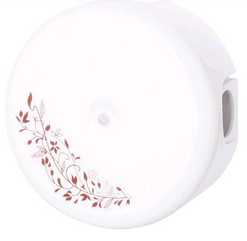 BIRONI Лизетта Керамика Белый Распред.коробка 110мм (декор D106/2) (4 ввода в комплекте) B1-522-01-D106/2-K