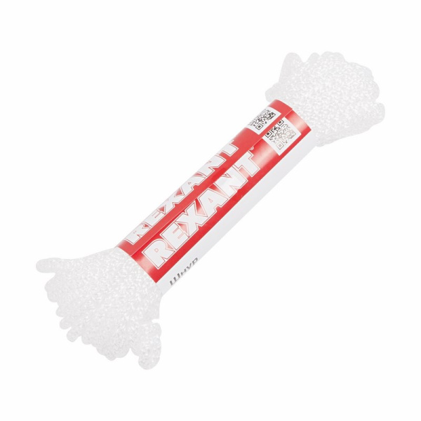 Шнур 4мм 10м (белый) Rexant 77-0410-1