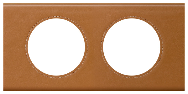 Legrand Celiane2 Кожа карамель Рамка 2-я (2+2 мод) 069422