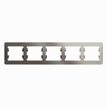 Systeme Electric Glossa Платина Рамка 5-ая, горизонтальная
