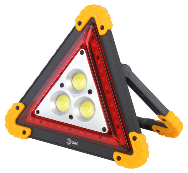 ЭРА Фонарь автомобильный AA-801 аккумуляторный, светодиодный, аварийный знак [15 Вт, COB+LED, power bank]