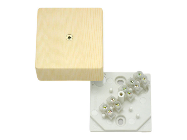 Hegel Коробка разветвительная д/откр установки без клеммника, сосна, размер 60x60x30, IP20 КРК2701 0201-И