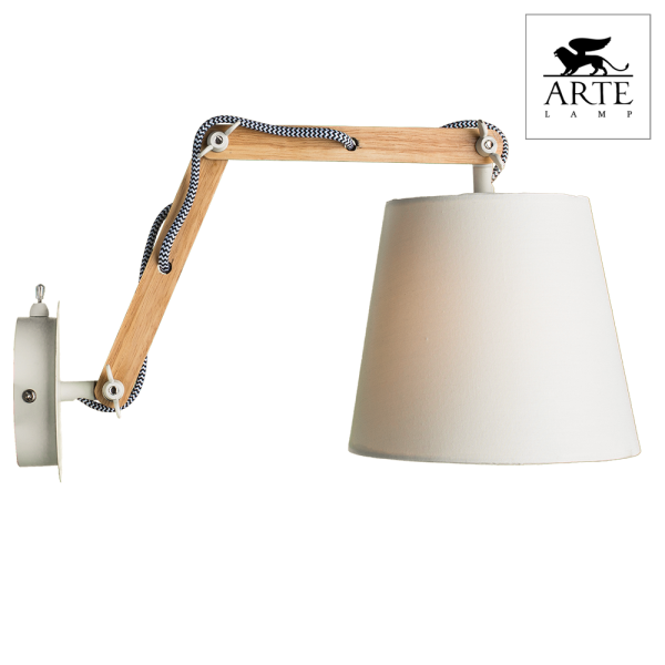Купить Arte Lamp Pinocchio Белый Бра 40W E14 A5700AP-1WH