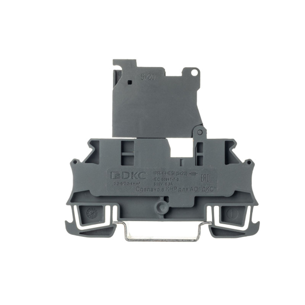 Купить DKC Nuputuk Клемма для предохранителя, зажим push-in, 2 точки подключения, 4 кв.мм, серая