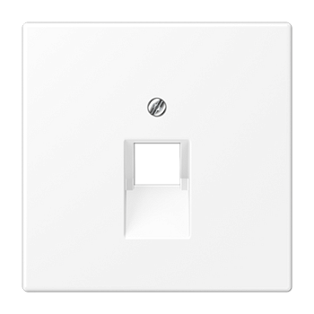 JUNG LS 990 Белый матовый Плата для одного модуля, фиксация винтом LS969-1UAWWM