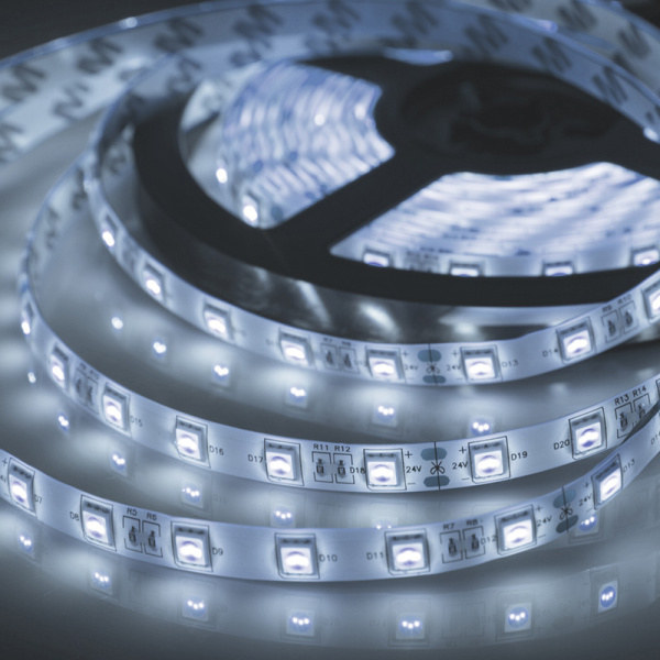 LAMPER LED лента 24 В, 10 мм,IP65, SMD 5050, 60 LED/m,БЕЛАЯ (6000 К) 141-633