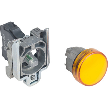 SE XB4 Лампа сигнальная желтая светодиодная 24В XB4BVB5