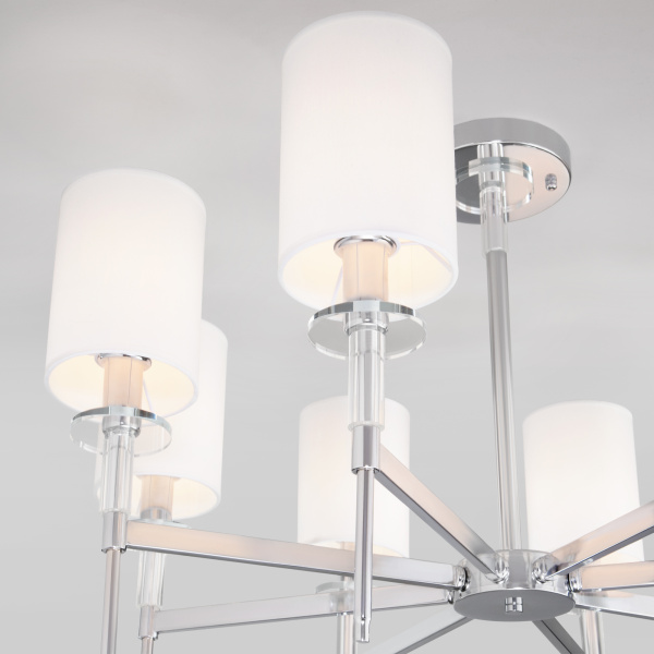 Купить Eurosvet Потолочная люстра с абажурами 60132/8 хром a057592