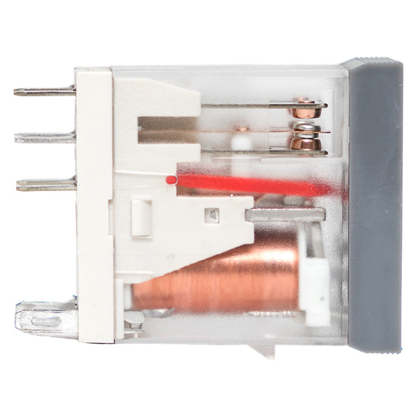 Купить EKF Averes Реле промежуточное с кнопкой и мех. Индикацией RPAt 22/2 8A 24В DC