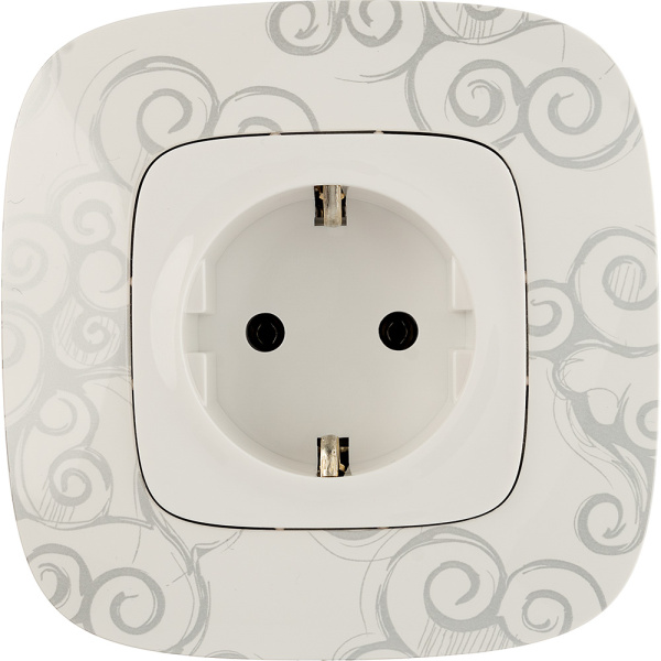 Купить Legrand Valena ALLURE DIY Бел Розетка 1-ая с/з, безвинт.зажим 753721
