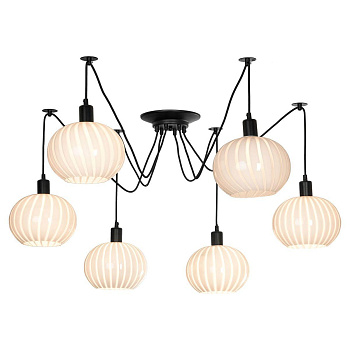 Lussole Комплект LSP-8438 (Светильник LSP-8172, Стекло GFC-L-04 6 шт.)