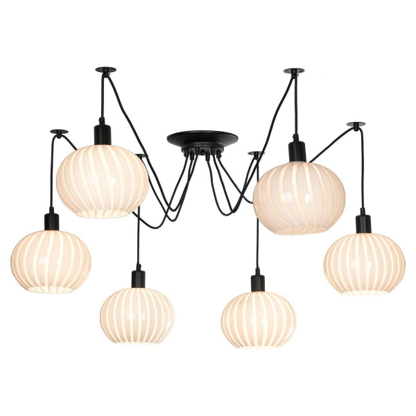 Lussole Комплект LSP-8438 (Светильник LSP-8172, Стекло GFC-L-04 6 шт.)