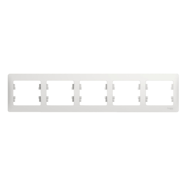 Systeme Electric Glossa Бел Рамка 5-ая, горизонтальная