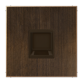 JUNG Плата (фиксация защёлкиванием) для одного модуля металл латунь Antik ME1969-1WEAT