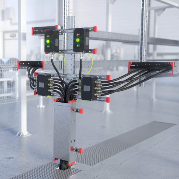 Купить DKC Комплект монтажных профилей на стойку для крепления 1 оболочки болтами М8х80 4 шт. , горячеоцинкованный, длина 500 мм