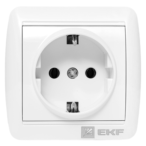 Купить Владивосток Розетка 1-местная 16А с заземлением IP44 EKF