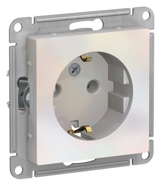 Купить Systeme Electric AtlasDesign Жемчуг Розетка с/з, 16А, механизм