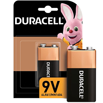 Duracell 81545441 Алкалиновая (щелочная) батарейка типа "крона" 9V /6LR61/6LF22/6LP3146l 00000754