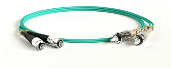 Hyperline FC-D2-503-LC/PR-LC/PR-H-1.5M-LSZH-AQ Патч-корд волоконно-оптический (шнур) MM 50/125(OM3), LC-LC, duplex, 10G/40G, LSZH, 1.5 м 248058