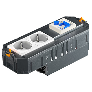 OBO Bettermann Коробка с 2 розетками, оранжевые, ConnectGST18 7404694