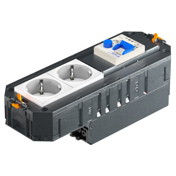 OBO Bettermann Коробка с 2 розетками, оранжевые, ConnectGST18 7404694