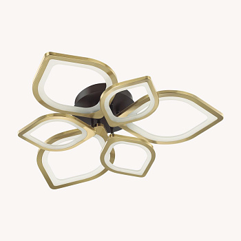 Lumion 4581/99CL LEDIO LN21 черный, золотой Люстра потолочная LED 174W 8220Лм 3000-6000K 220V HONEY